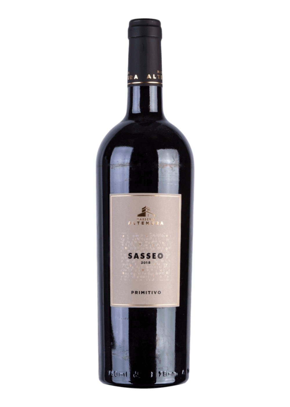 Weinflasche Sasseo Primitivo Salento von Masseria Altemura
