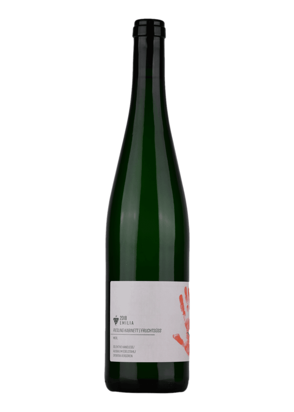 Weinflasche Riesling Emilia Kabinett von Wagner von Wohlgemutheim