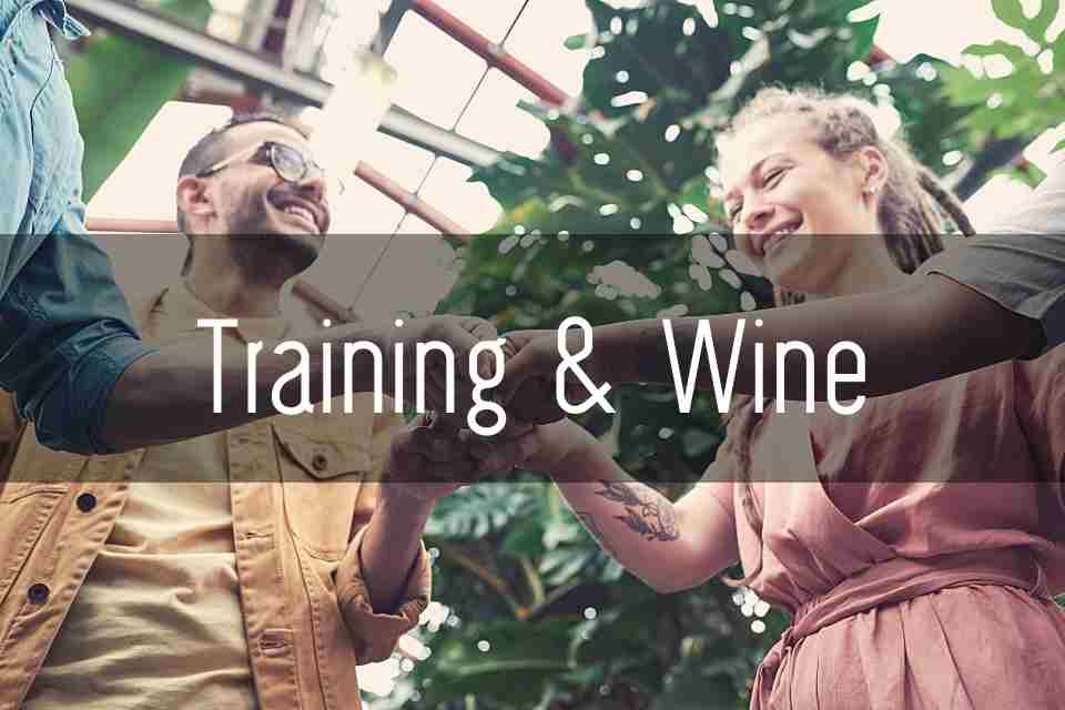 Online Coaching und Wein