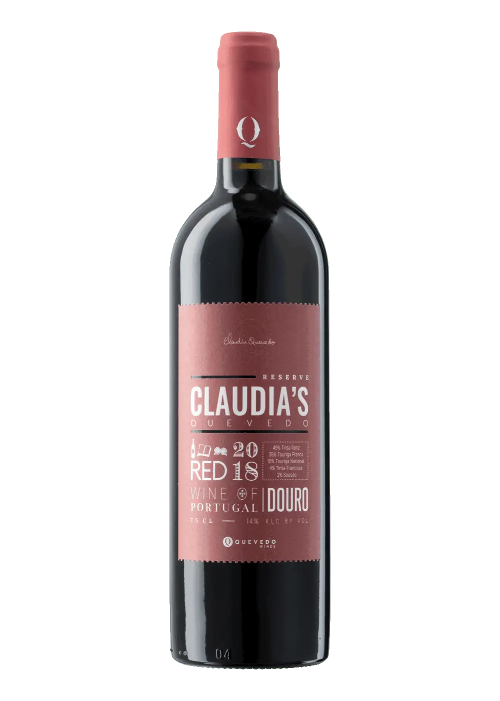 Weinflasche Claudias Quevedo Red von Quevedo
