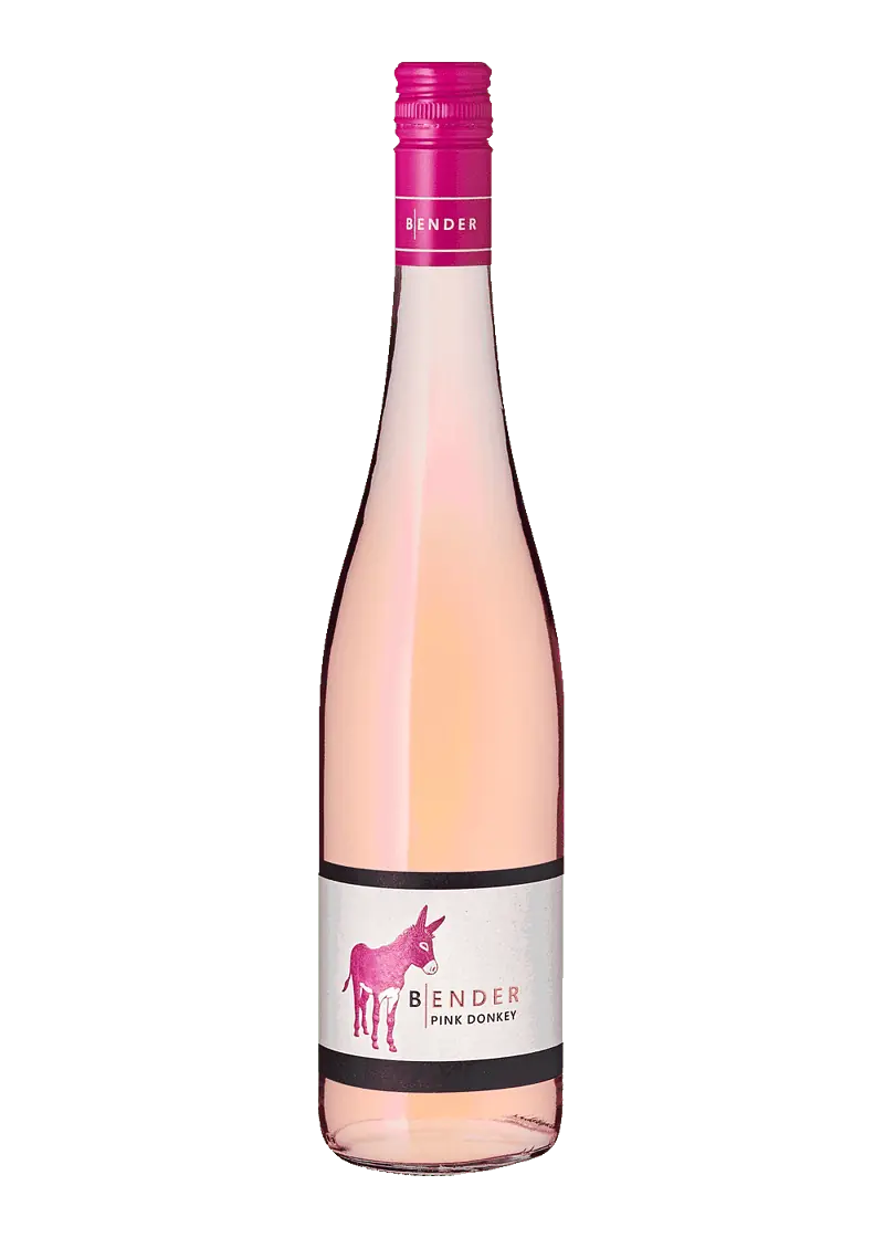 Weinflasche Pink Donkey Rosé von Bender